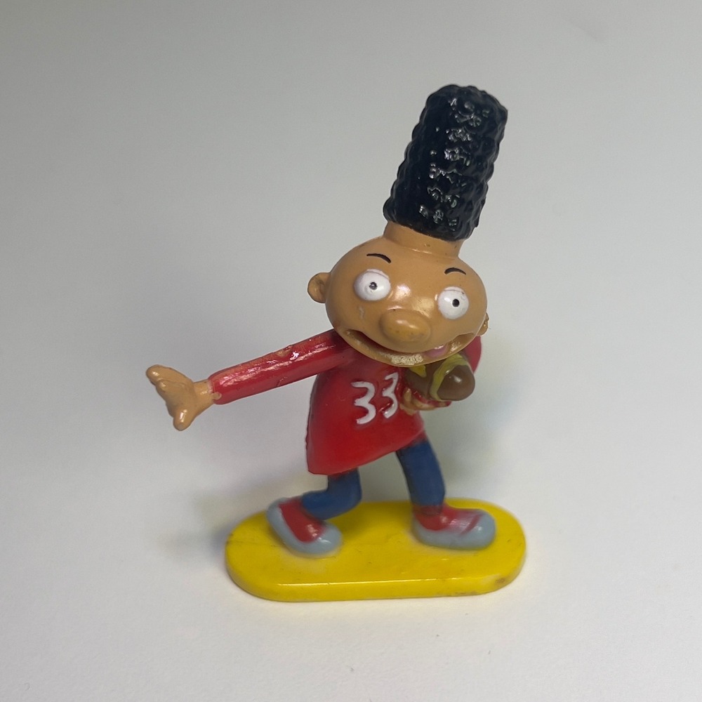 Vintage Nickelodeon Hey Arnold Gerald Johanssen PVC Figure 33 Football Red